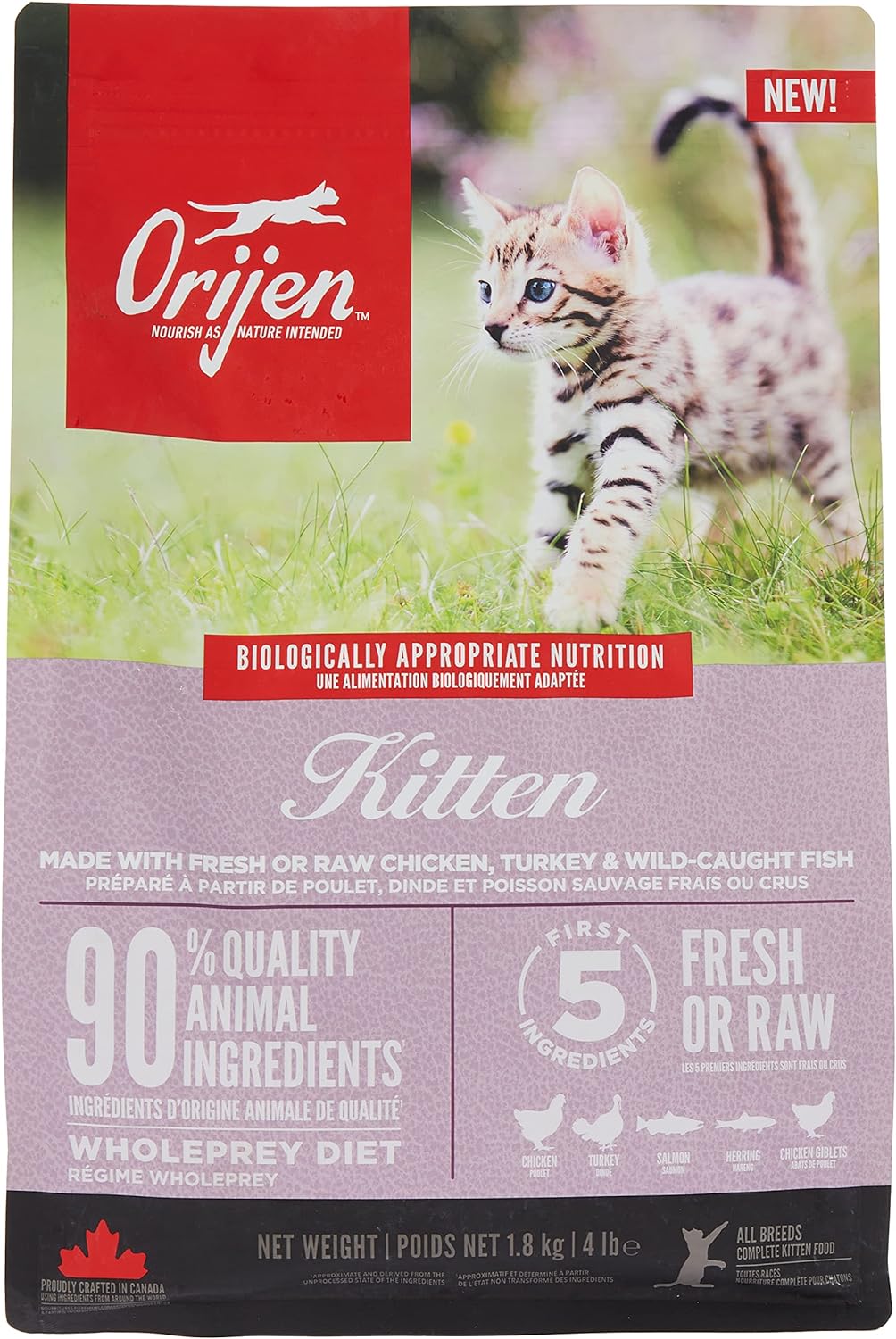 Kitten 1,8 Kg - New Pack - Orijen Cat