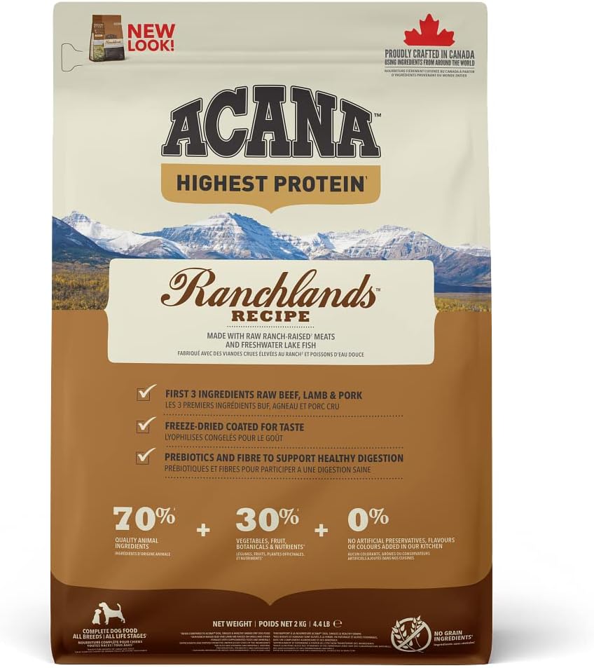 Highest Protein - Ranchlands 2 Kg - Acana Dog